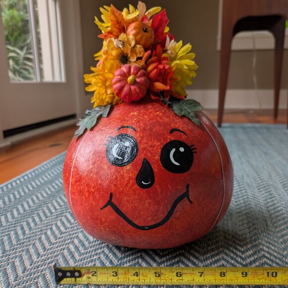 Hand Painted Festive Fall Gourd - Picture 6 of 6